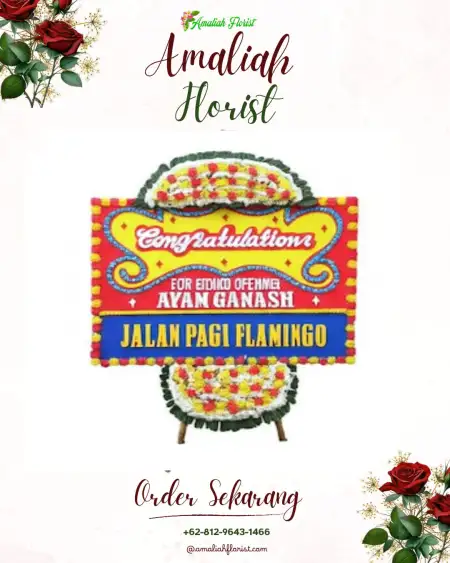 Sewa Papan Bunga Huangobotu