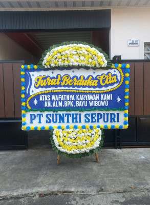 Papan Bunga Duka di Huangobotu